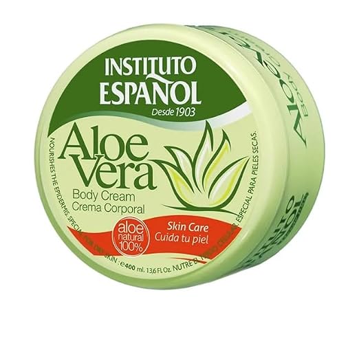 Aloe Vera Body Cream 400 ml - Moisturising Body Cream for Dry Skin - Intensive Care with Aloe Vera