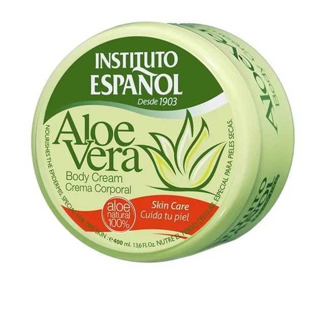 Aloe Vera Body Cream 400 ml - Moisturising Body Cream for Dry Skin - Intensive Care with Aloe Vera