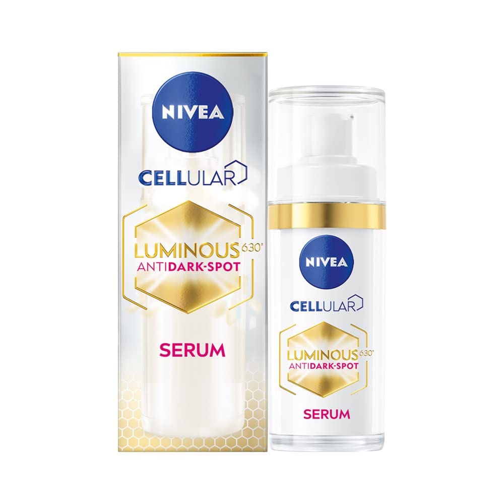 NIVEA Cellular Luminous 630 Anti-Dark Spot Advanced Treatment Serum, 30 ml, Face Serum for Women to Reduce Dark Spot on the Face, Face Serum for Radiant Skin