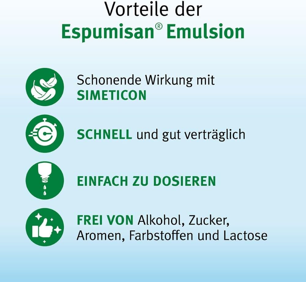 Espumisan Emulsion bei Blähungen, 30 ml Lösung