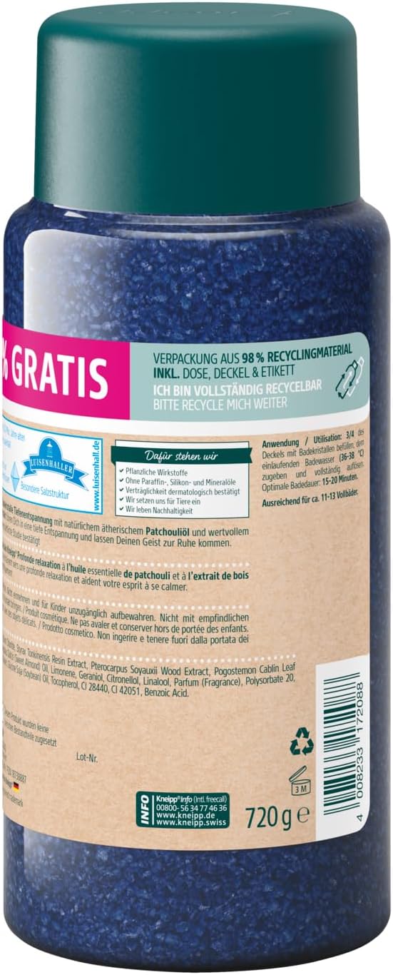 Kneipp Bath Crystals Deep Relaxation Special Size 720 g