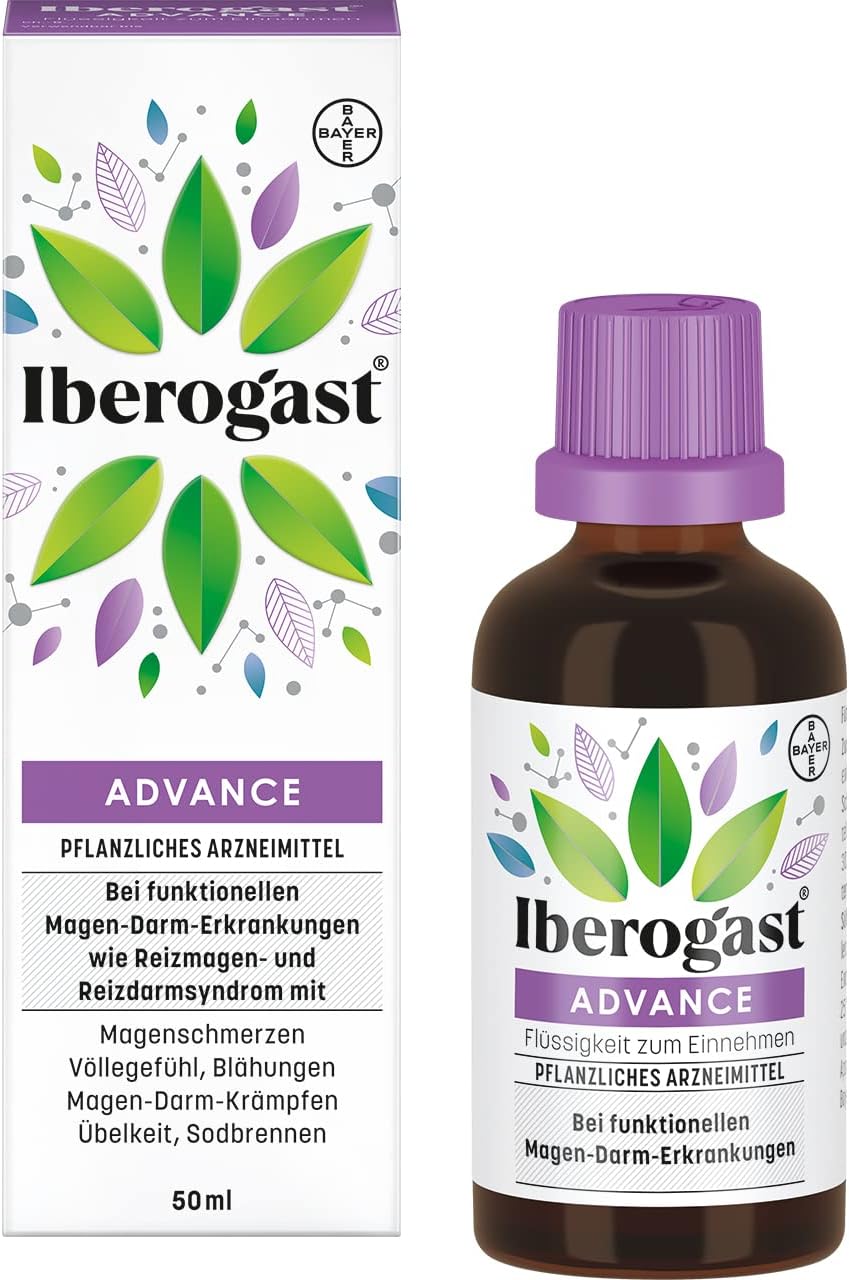Iberogast Advance Soothing for Sensitive Stomach and Intestines and Common Gastrointestinal Complaints Drops 50 ml