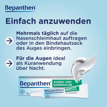 Bepanthen Augen- und Nasensalbe I Die Nr. 1 Augen- und Nasensalbe I 10g