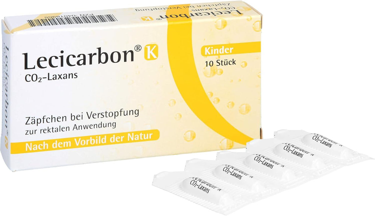 K CO2 LAXANS Pack of 10 Children's Suppositories PZN: 4018965