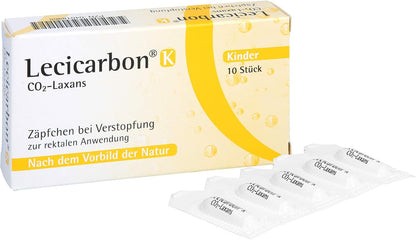 K CO2 LAXANS Pack of 10 Children's Suppositories PZN: 4018965