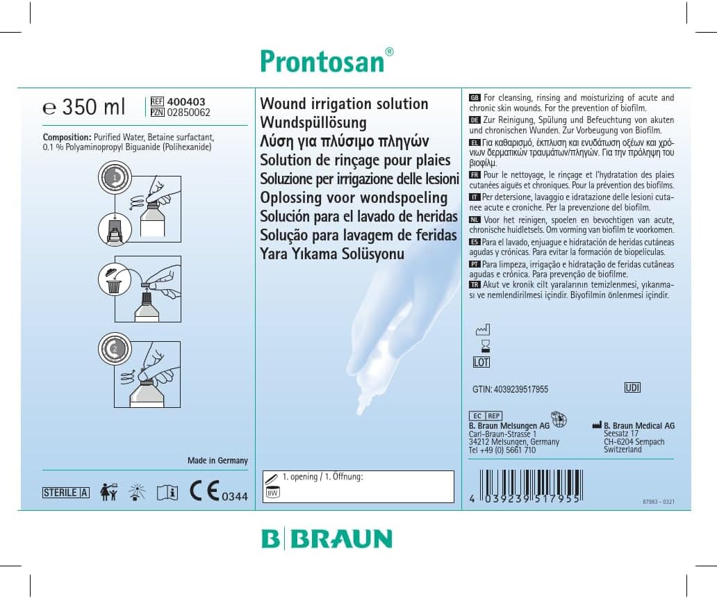 Prontosan Wound Irrigation Solution, 350 ml