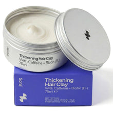 Sons Thickening Hair Clay for Men 75 g, Leave-in Styling Pomade with Caffeine & Biotin, for Hair Loss & Thinning, Promotes Hair Growth & Hair Thickening, Medium Hold, Matte Finish, Citrus Fragrance