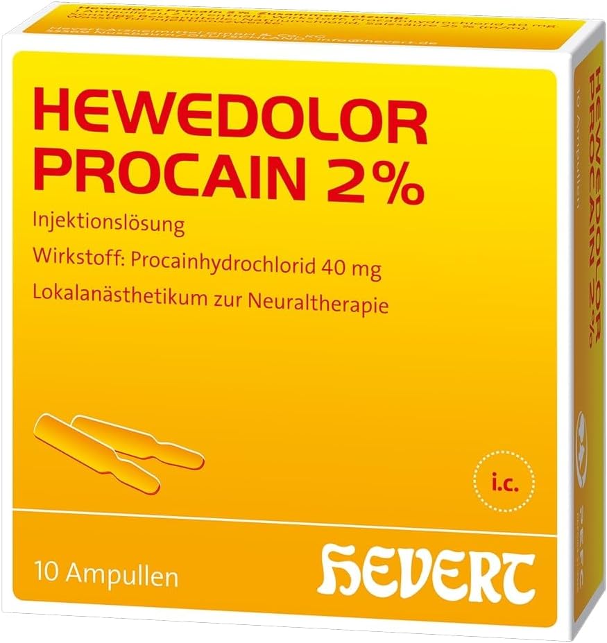 Hewedolor Procaine 2%, Pack of 10 Ampoules
