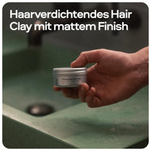 Sons Thickening Hair Clay for Men 75 g, Leave-in Styling Pomade with Caffeine & Biotin, for Hair Loss & Thinning, Promotes Hair Growth & Hair Thickening, Medium Hold, Matte Finish, Citrus Fragrance