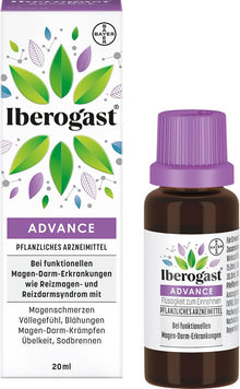 Iberogast ADVANCE | Nr. 1 bei verschiedenen Magen-Darm-Beschwerden: Blähungen, Sodbrennen, Übelkeit, Völlegefühl | regelmäßige Beschwerden | 20ml