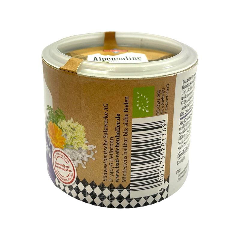 Bad Reichenhaller Alpensaline Alpine Salt with Alpine Blossoms 80g Tin