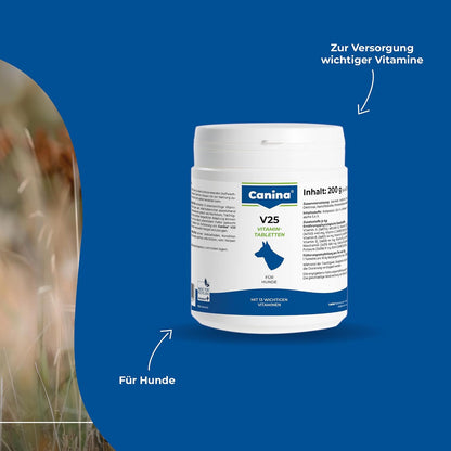Canina V25 Vitamintabletten, 100g