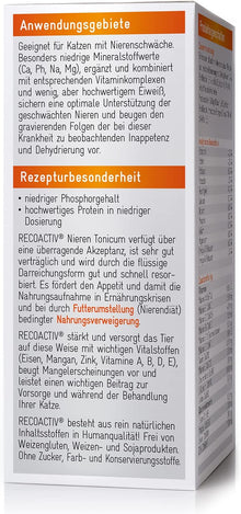 RECOACTIV Niere Katze - sehr schmackhaft, appetitanregend, Tonicum 1x90 ml