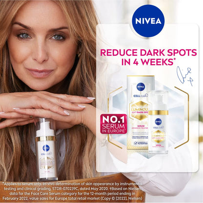 NIVEA Cellular Luminous 630 Anti-Dark Spot Advanced Treatment Serum, 30 ml, Face Serum for Women to Reduce Dark Spot on the Face, Face Serum for Radiant Skin