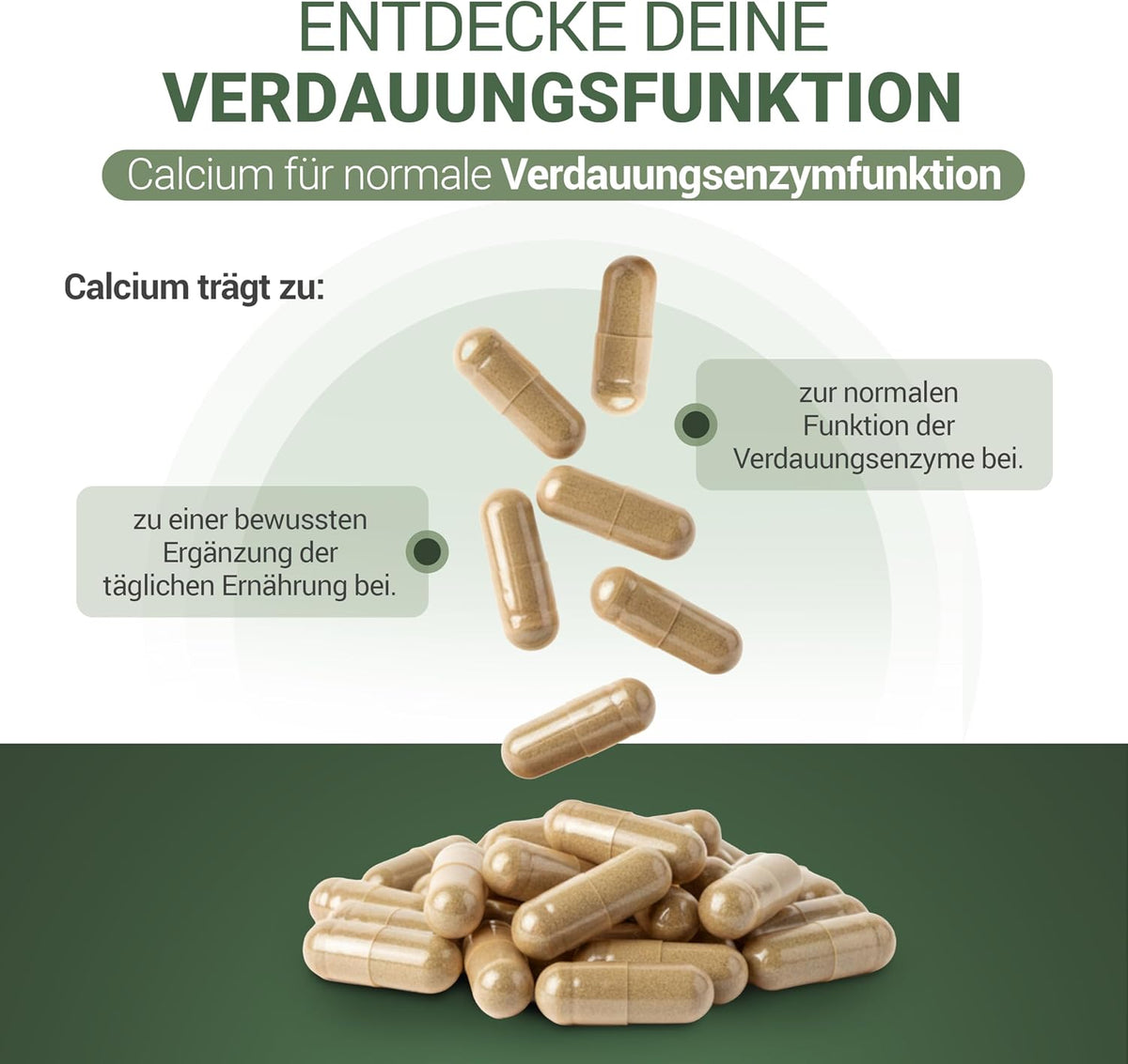 Digestion - Calcium - 60 Capsules Vegan