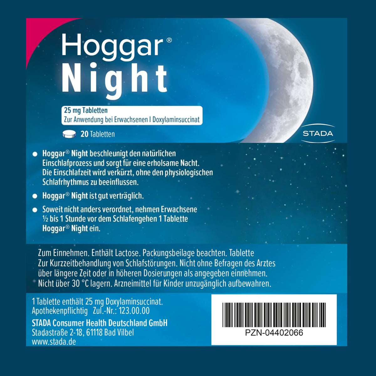 Hoggar Night Schlaftabletten bei akuten Schlafstörungen, 20 Tabletten