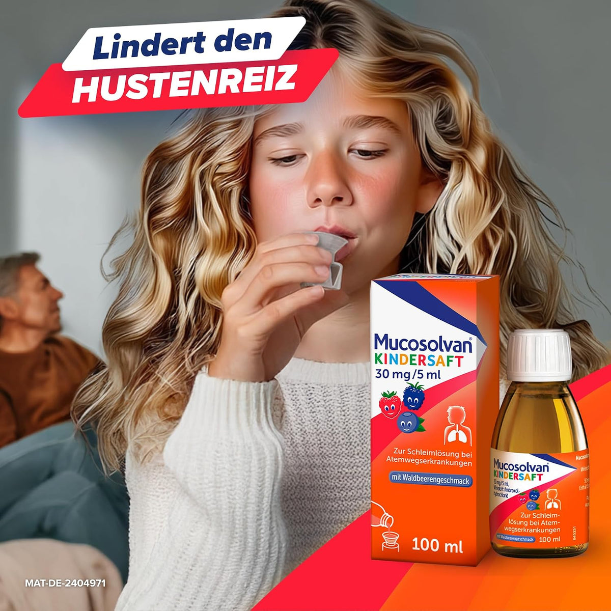 Mucosolvan Kindersaft 100 ml Hustenloeser mit Ambroxol