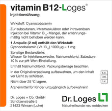 Vitamin B12-loges solution for injection ampoules 10 x 2 ml