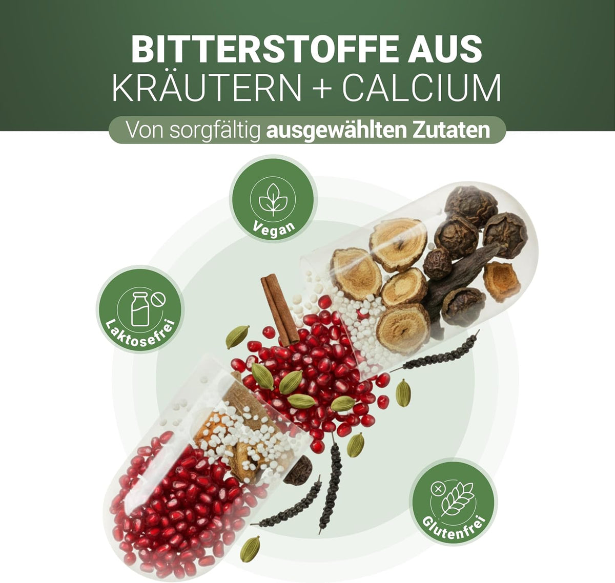 Digestion - Calcium - 60 Capsules Vegan