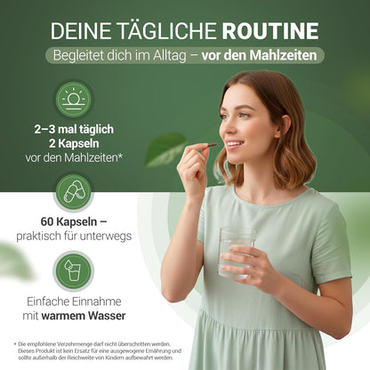 Digestion - Calcium - 60 Capsules Vegan