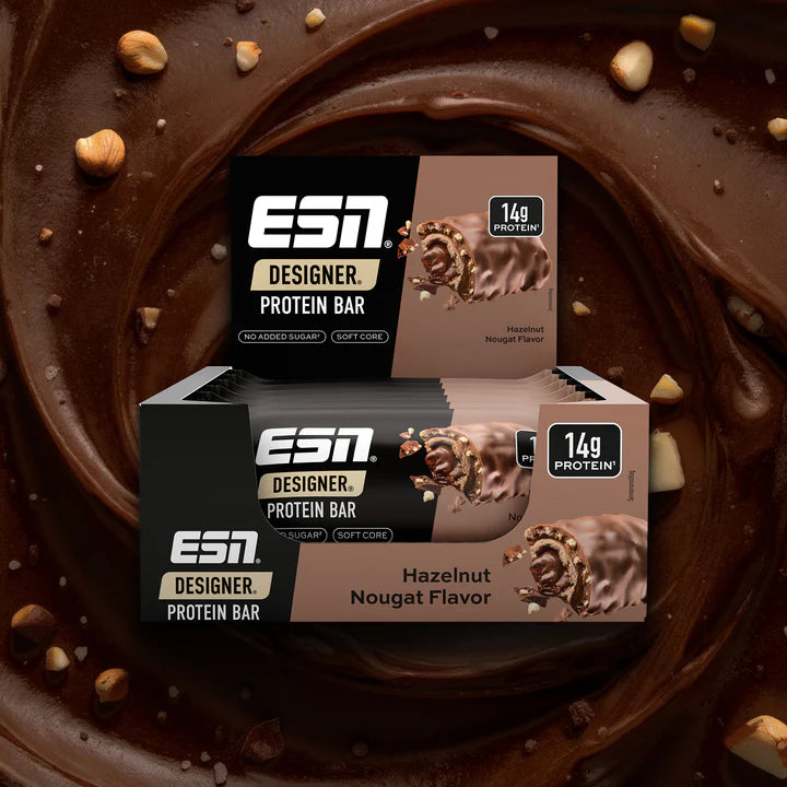 ESN Designer Bar Box, 12 Bars, Hazelnut Nougat