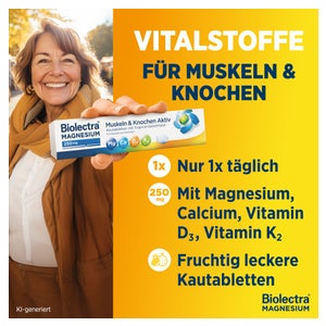 Biolectra Magnesium 250 Mg Muskeln & Kno.aktiv Kta 30 St