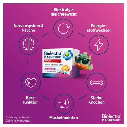 Biolectra Magnesium® 400 mg Nerven & Muskeln vital