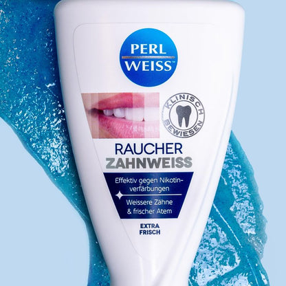 Perlweiss Smoker Teeth Whitening Effectively Removes Discolouration and Smoking Surfaces, Perfect White Formula for Fresh Breath, 50 ml
