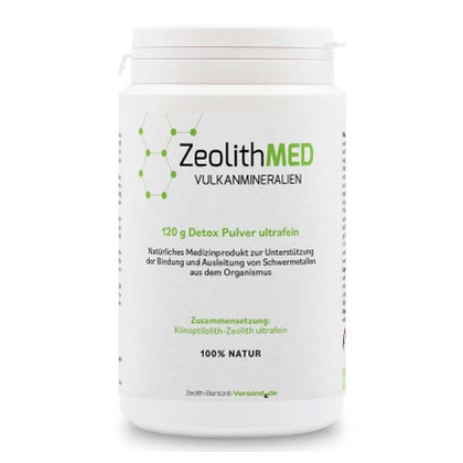 Zeolith MED Detox Pulver ultrafein 120 g